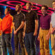the contestants stand for a final elimination